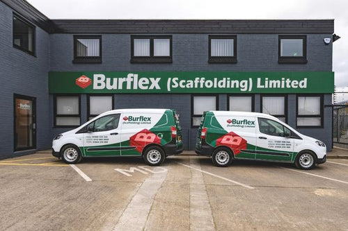 Burlex scaffolding small van fleet branding