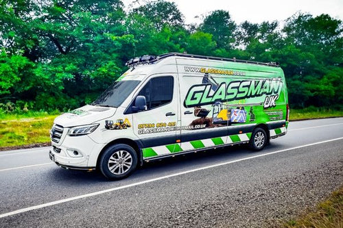 glassman colourful van graphics by Brandfixx