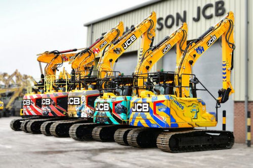 JCB graphics and branding